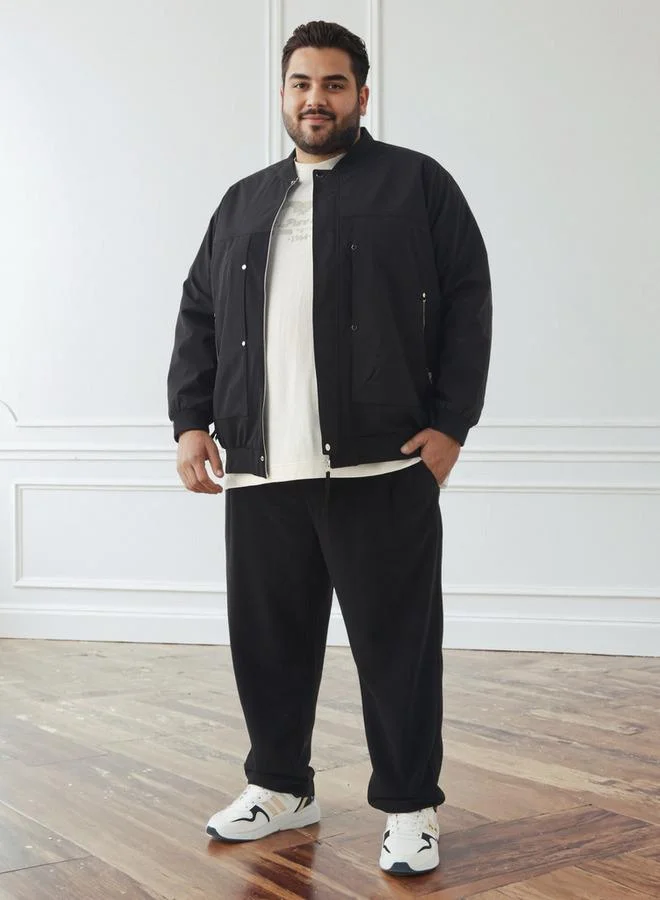 ماكسيم Men Regular Fit Zip-Through Bomber Jacket